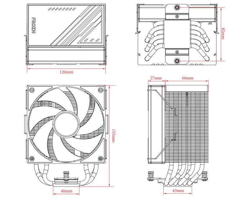Кулер процесорний ID-Cooling Frozn A610 ARGB White (FROZN A610 ARGB White)