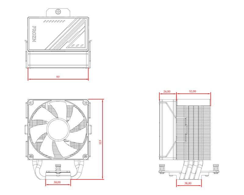 Кулер процессорный ID-Cooling Frozn A400 Black (FROZN A400 Black)