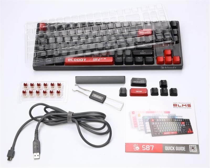 Клавиатура Bloody S87 Energy Red (S87 (Energy Red))