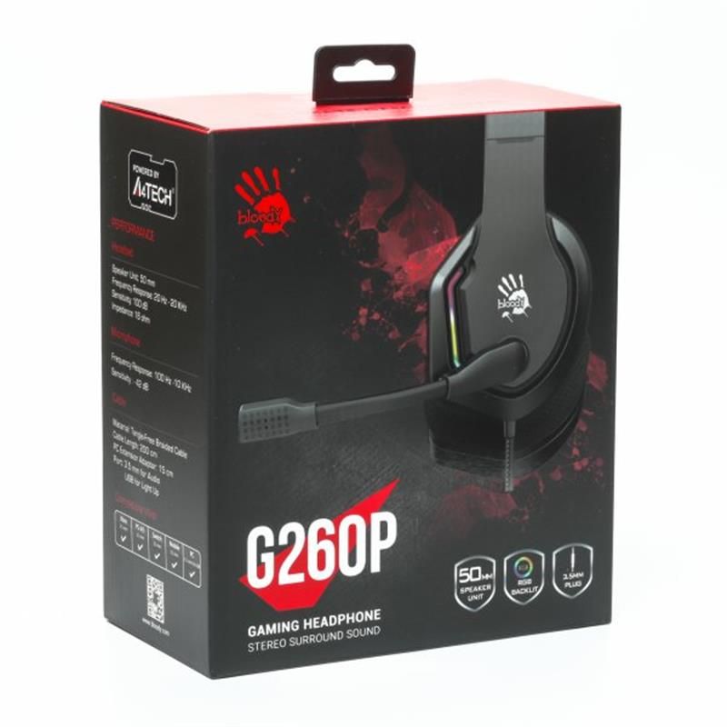 Гарнитура Bloody G260p Black (G260p (Black))