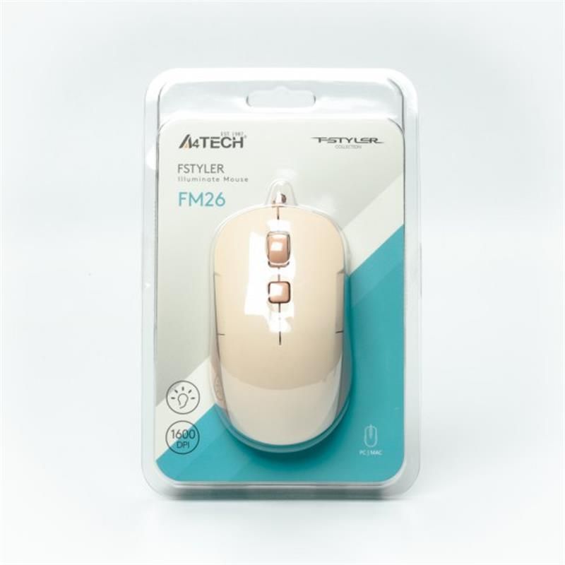 Мышь A4Tech Fstyler FM26 Cafe Latte (FM26 (Cafe Latte))