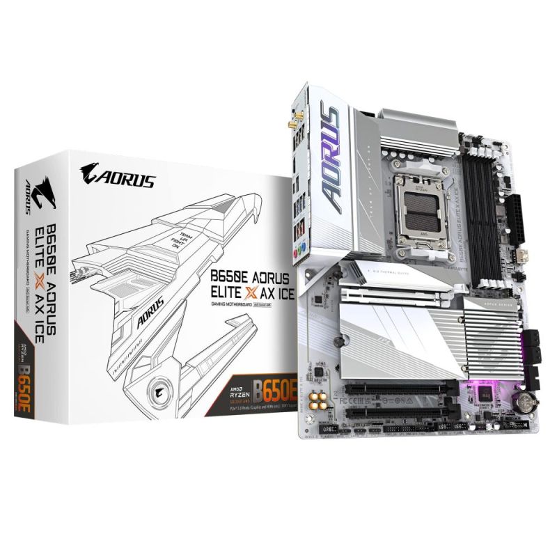 Материнська плата Gigabyte B650E Aorus Elite X AX Ice Socket AM5 (B650E AORUS ELITE X ICE)