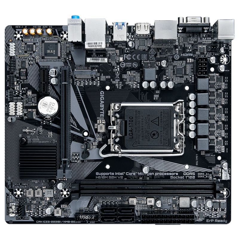 Материнская плата Gigabyte Socket 1700 (H610M S2H V2)