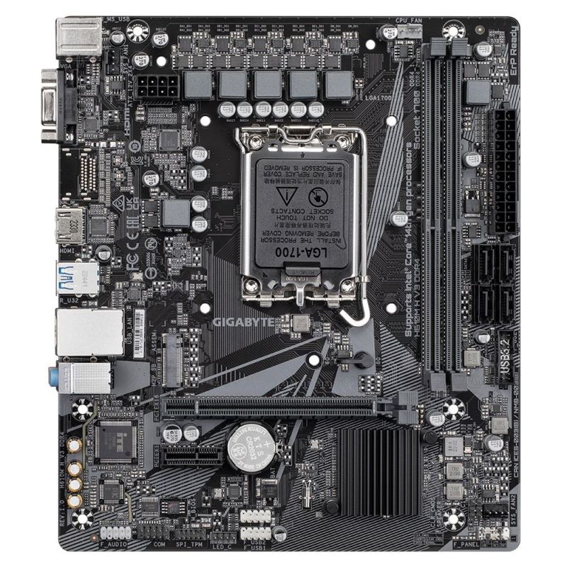 Материнська плата Gigabyte Socket 1700 (H610M H V3 DDR4)