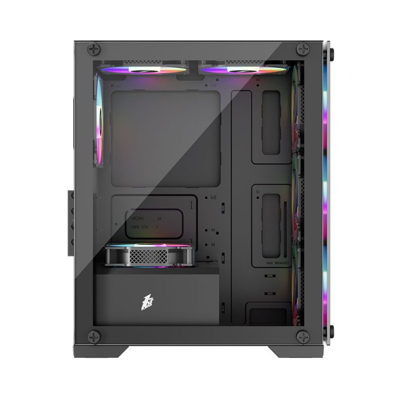 Корпус 1stPlayer Black без БЖ (X2-M-BK-4F1)