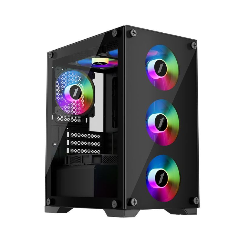 Корпус 1stPlayer Black без БЖ (X2-M-BK-4F1)