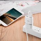 Мережевий зарядний пристрій Hoco C12 (2USB, 2.4А) White + кабель MicroUSB (C12MW)