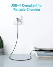 Кабель Anker 322 USB-A - USB-C, 0.9 м, Black (A81H5G11)
