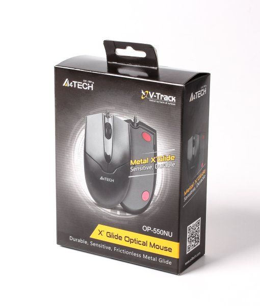 Миша A4Tech OP-550NU Black USB V-Track (OP-550NU USB (Black))