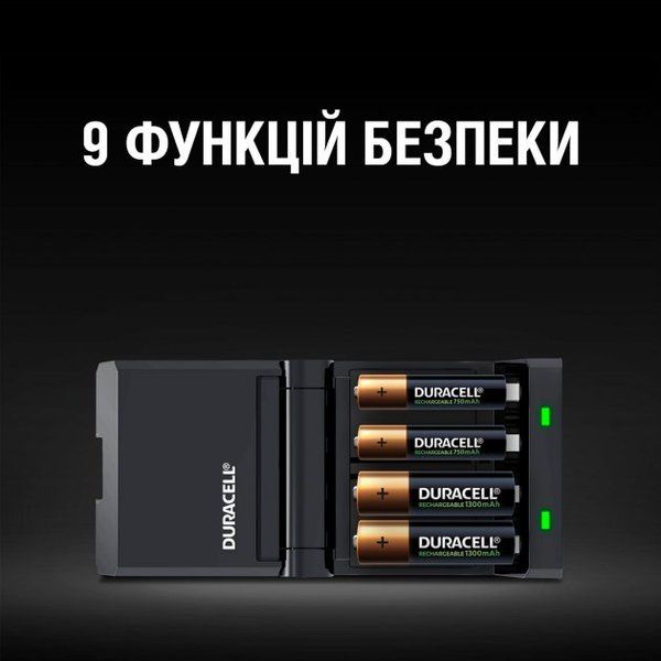 Зарядний пристрій Duracell CEF27 + AA NI-MH 1300 mAh 2шт + AAA NI-MH 750 mAh 2шт (5000394114524)