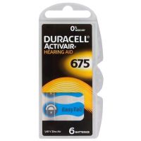 Батарейка Duracell Activair 675 BL 6 шт (для слуховых аппаратов) (3971)