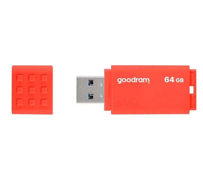 Флеш-накопичувач USB3.2 64GB Goodram UME3 Orange (UME3-0640O0R11) (UME3-0640O0R11	)