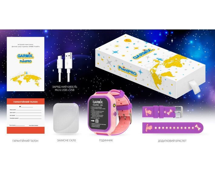 Дитячий смарт-годинник Garmix (PointPRO-200 4G/GPS/WiFi Pink)