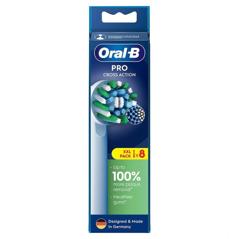 Насадка для зубной электрощетки Braun Oral-B Pro Cross Action EB50RX (8 шт.) (Oral-B Pro Cross Action EB50RX (8))