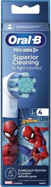 Насадка для зубной электрощетки Braun Oral-B Stages Power Spider Man EB10S (4 шт) (Oral-B Stages Power Spider Man EB10S (4))
