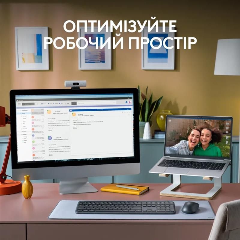 Клавиатура беспроводная Logitech Signature Slim K950 US OffWhite USB (920-012466)