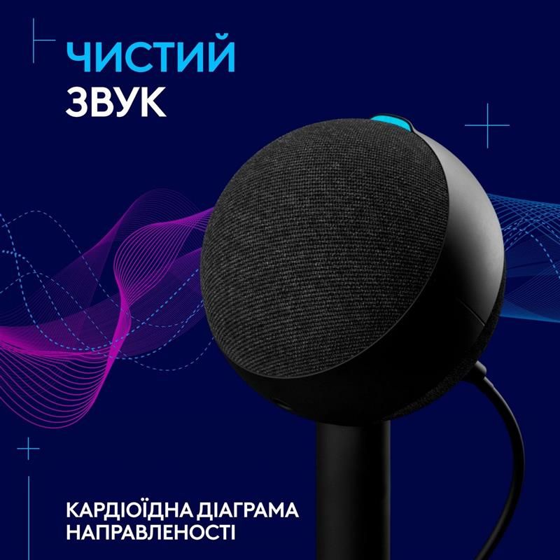 Микрофон Logitech G Yeti Orb RGB Black (988-000551)