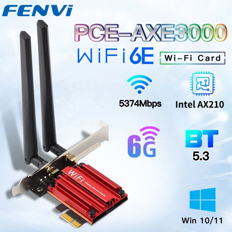 Беспроводной адаптер Fenvi (Intel AX210) (PCE-AXE3000)