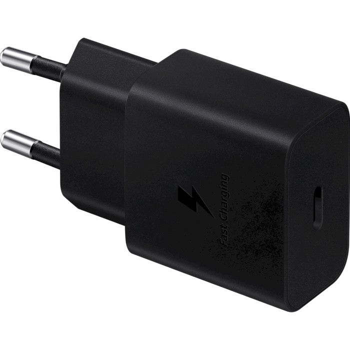 Сетевое зарядное устройство Samsung EP-T1510X Black, 1хUSB Type-C, 15W + кабель USB Type-C (EP-T1510XBEGEU)