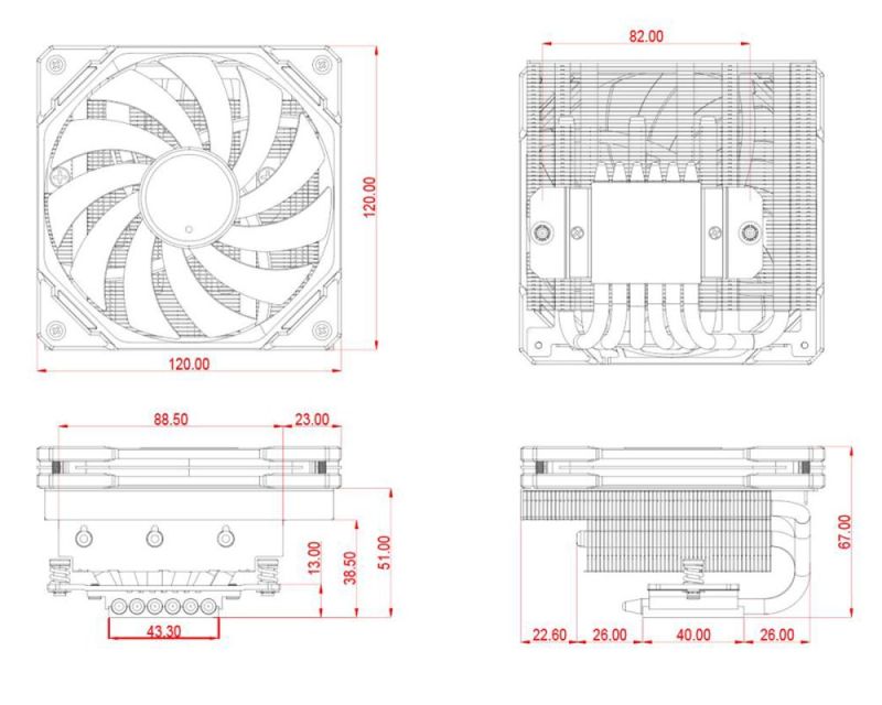 Кулер процесорний ID-Cooling (IS-67-XT White)