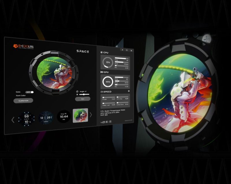 Система водяного охлаждения ID-Cooling Space LCD (SL360 XE)