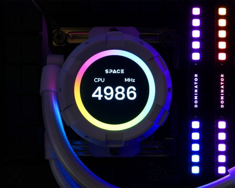 Система водяного охолодження ID-Cooling Space LCD (SL360 XE White)