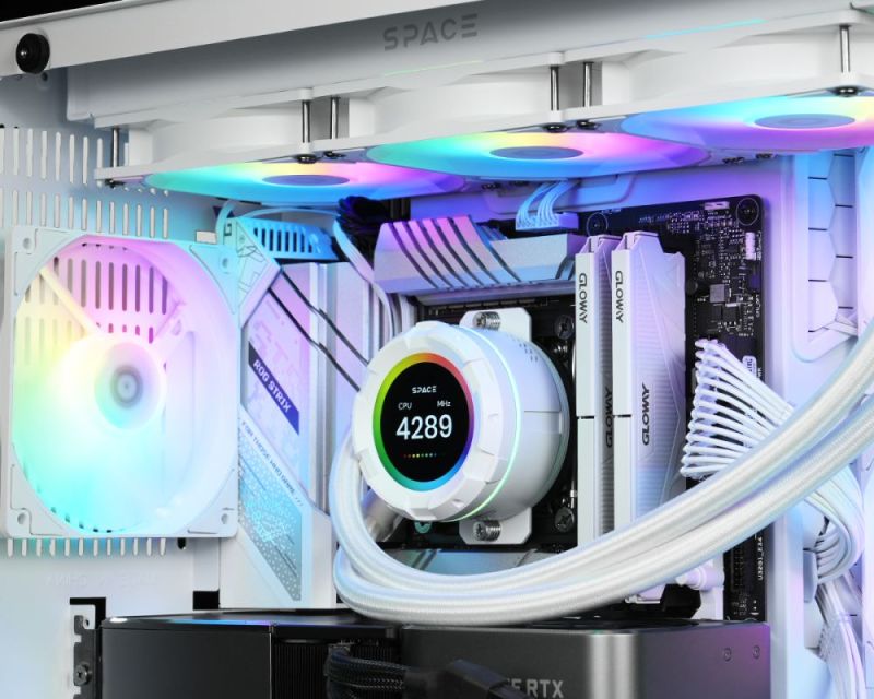 Система водяного охолодження ID-Cooling Space LCD (SL360 XE White)
