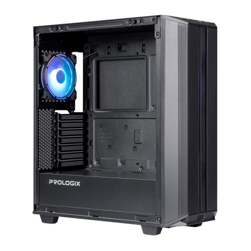 Корпус Prologix E122 Tempered Glass&Mesh Black (E122 Black)