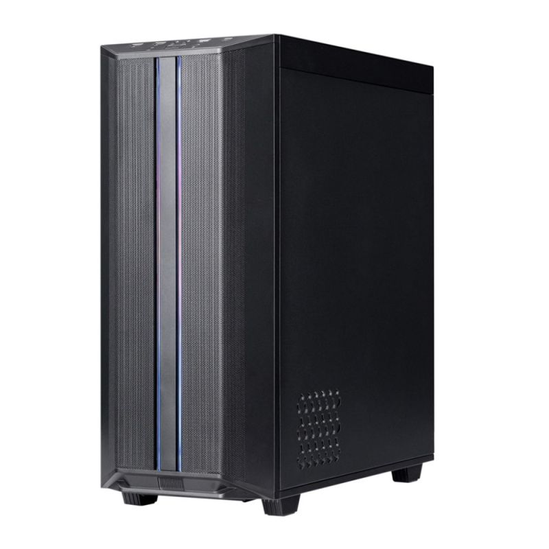 Корпус Prologix E122 Tempered Glass&Mesh Black (E122 Black)