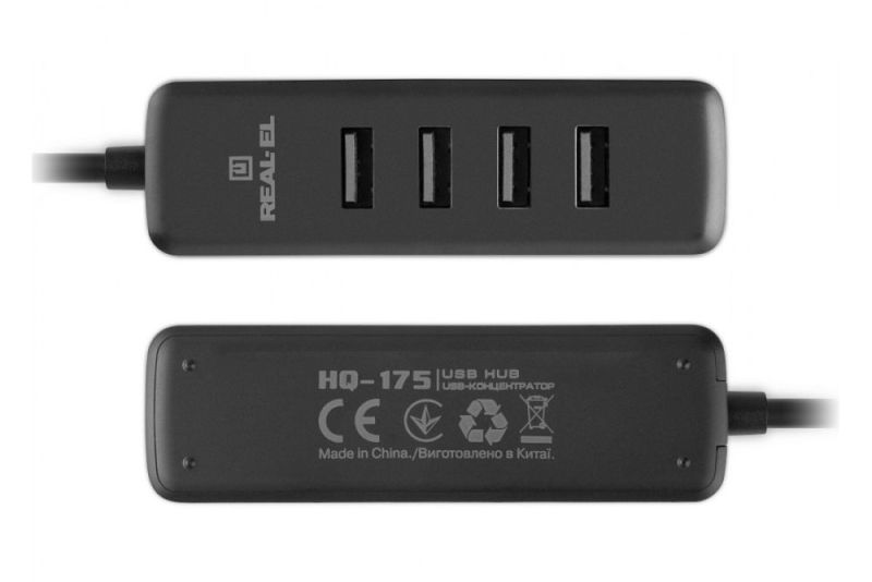 USB-хаб REAL-EL HQ-175 4 ports (EL123110008)