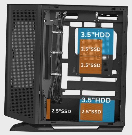 Корпус Cougar без БЖ (FV270 RGB Black)