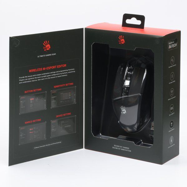 Мышь беспроводная Bloody R36 Ultra Stone Black (R36 Ultra (Stone Black))