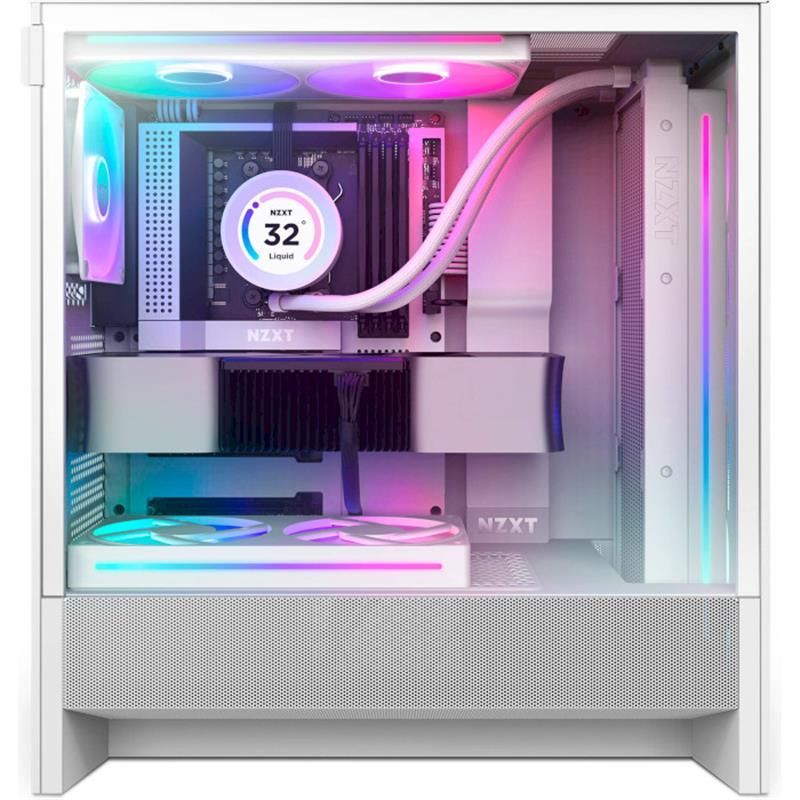 Корпус NZXT H5 Flow RGB White без БЖ (CC-H52FW-R1)