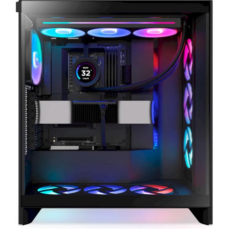 Корпус NZXT H7 Flow RGB Black без БП (CM-H72FB-R1)