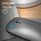 Мышь беспроводная OfficePro Silent Click Wireless Gray (M225G)