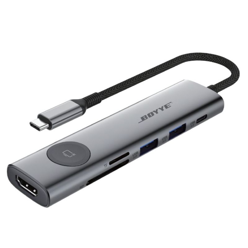 USB-хаб Boyye USB Type-C 7-в-1 (UC-721)
