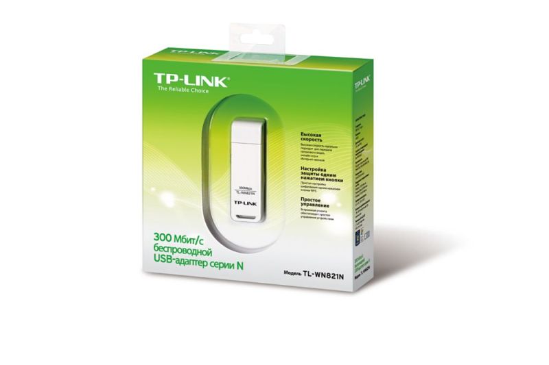 Беспроводной адаптер TP-Link  (300Mbps, USB) (TL-WN821N)