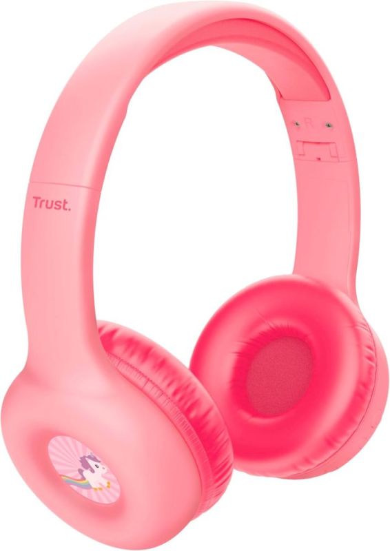 Bluetooth-гарнитура Trust On-ear Nouna Kids, Wireless Pink (25274) (25274_TRUST)