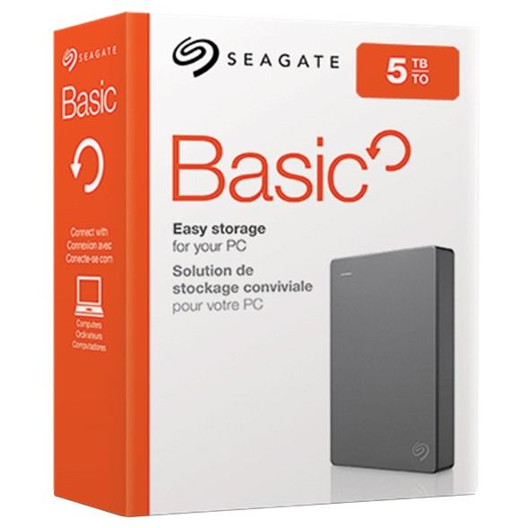 Внешний жесткий диск 2.5" USB 5.0TB Seagate Bacis Black (STJL5000400)_Bulk (STJL5000400_Bulk)
