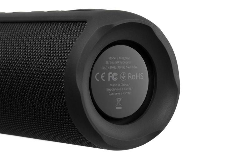 Акустическая система 2E SoundXTube Plus TWS MP3 Wireless Waterproof Black (2E-BSSXTPWBK)