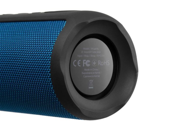 Акустична система 2E SoundXTube Plus TWS MP3 Wireless Waterproof Blue (2E-BSSXTPWBL)