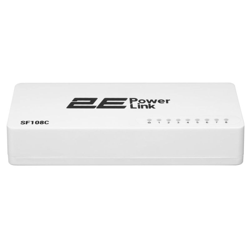 Комутатор 2E PowerLink SF108C (8xFE, некерований) (2E-SF108C)