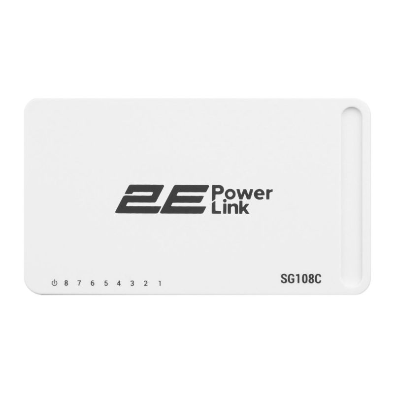 Комутатор 2E PowerLink SG108C (8xGE, некерований) (2E-SG108C)