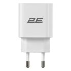 Мережевий зарядний пристрій 2E (1USB 3A) 30W White (2E-WC1USBC30W-W)