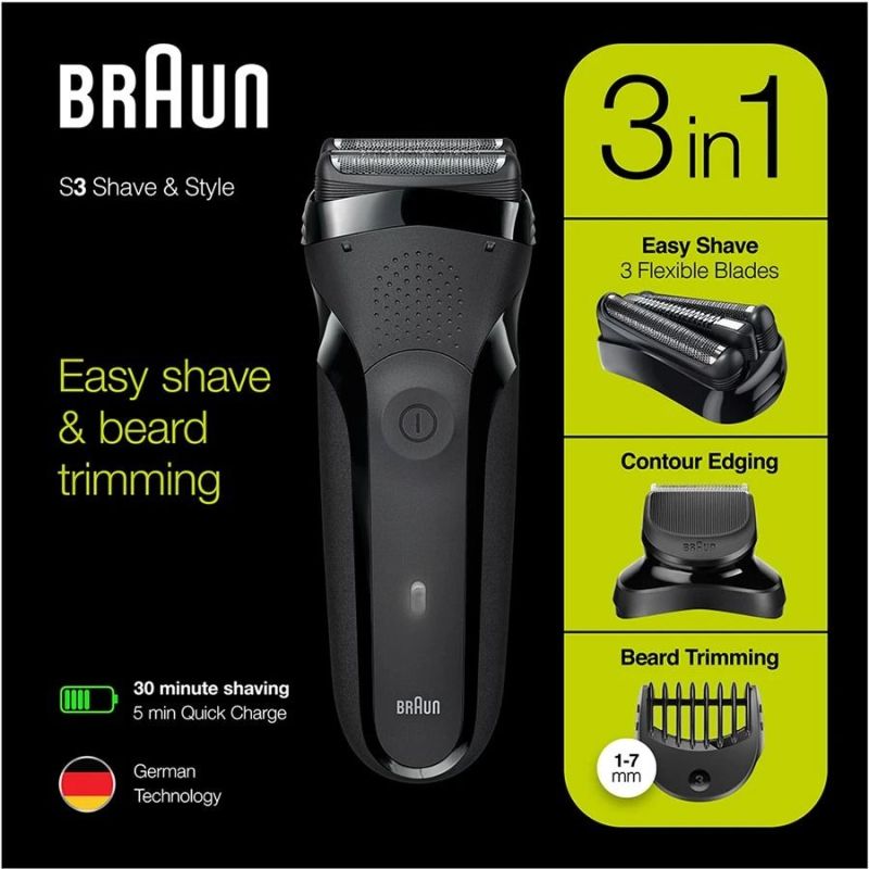 Электробритва Braun Series 3 300BT Black/Black (300BT Series 3 типу 5408 black/black)