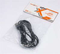 Кабель Maxxter USB - USB V 2.0 (M/F), 1.8 м, чорний  (U-AMAF-6)