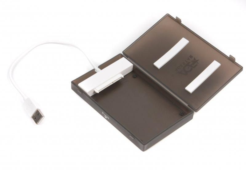 Зовнішня кишеня AgeStar для підключення SATA HDD 2.5", USB 2.0, Black (SUBCP1) (SUBCP1 Black)