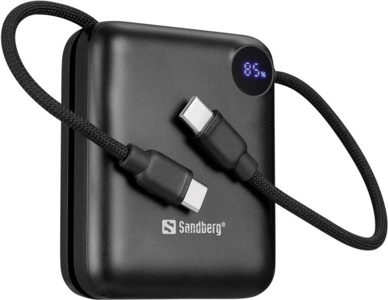 Універсальна мобільна батарея Sandberg 10000mAh 20W Black (421-26)