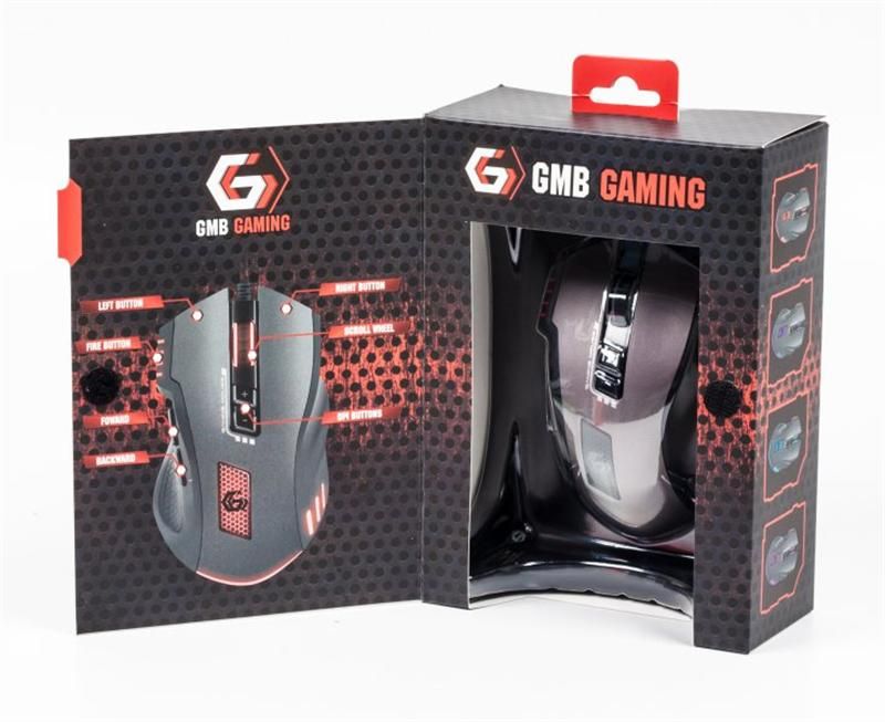 Миша Gembird Black, Grey USB (MUSG-004)