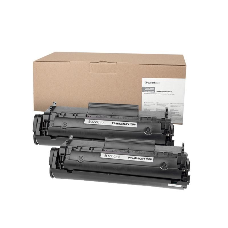 Картридж PrintPro HP LJ 1010/Canon MF4018/4120 (Q2612A/Canon 703/FX10) Dual Pack (PP-HQ2612/FX10DP)